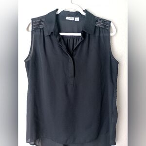 CATO Women's Sleeveless Blouse Top Size L